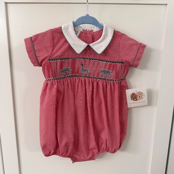 Ruth & Ralph Smocked Wolf Bubble, NWT, 9M - Picture 2 of 5